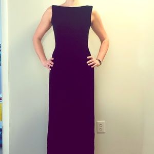 Vintage Brooks Brothers floor length velvet dress